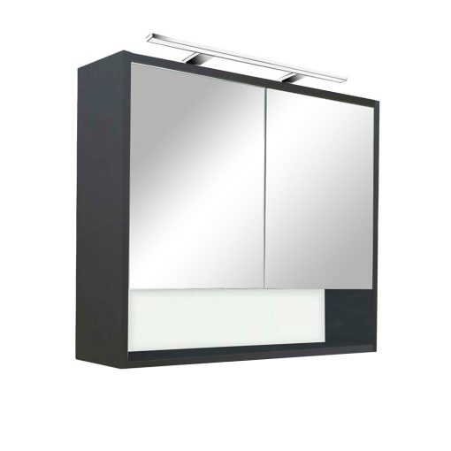 Luna 80 upper mirror cabinet, anthracite