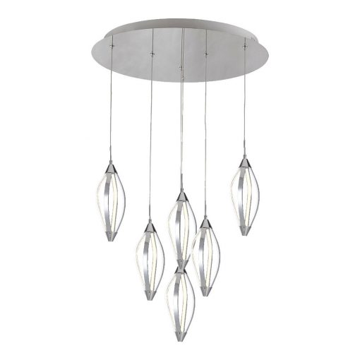 Ceiling Lamp Chrome ZONDA LUXERA 61305