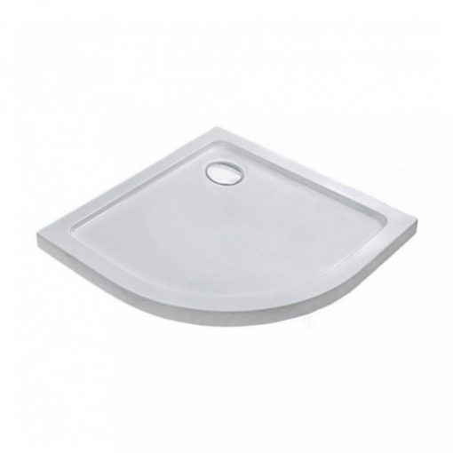 Modena Slim curved low acrylic shower tray 80x80 cm