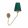 Wall Lamp Green VICTORIA MILAGRO MLP4906