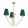 Ceiling Lamp Green VICTORIA MILAGRO MLP4907