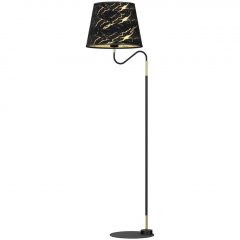 Floor lamp black Hermes MLP7284