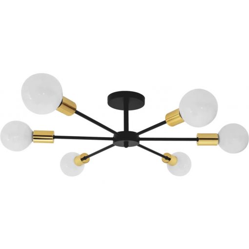 Ceiling lamp brown-gold Pradise MORETTI-APP501-6C