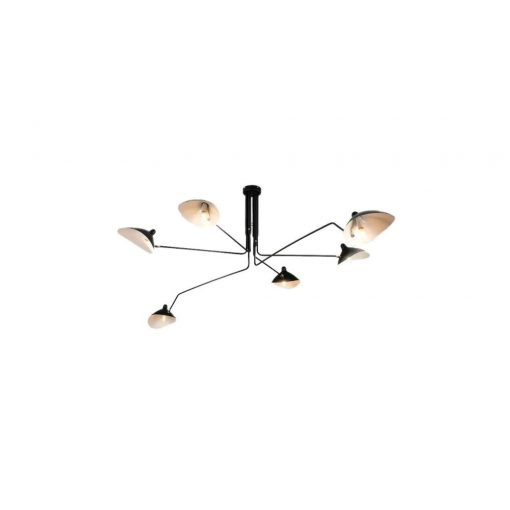 MORETTI MO5342 REACH Black Ceiling Lamp 6xE27 60W IP20