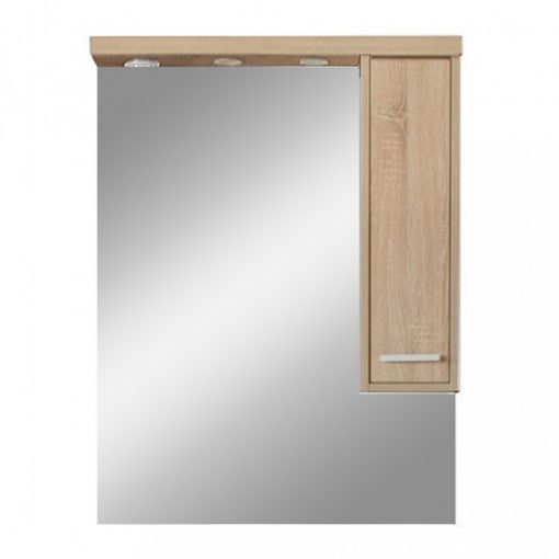 Nerva 75 cm mirrored upper cabinet, Sonoma oak