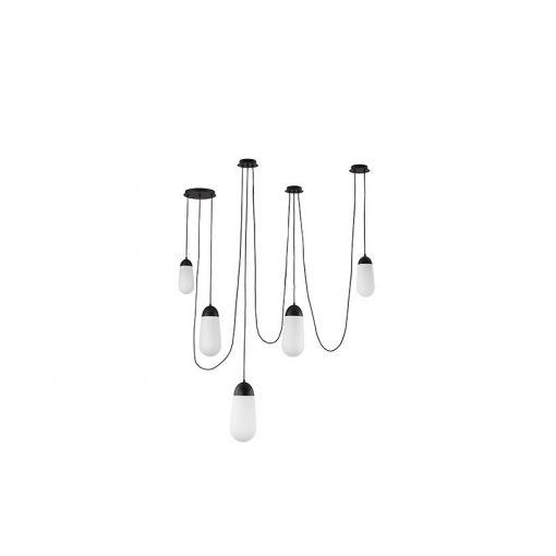 Pendant Black BLAKY NOVA LUCE 9092826