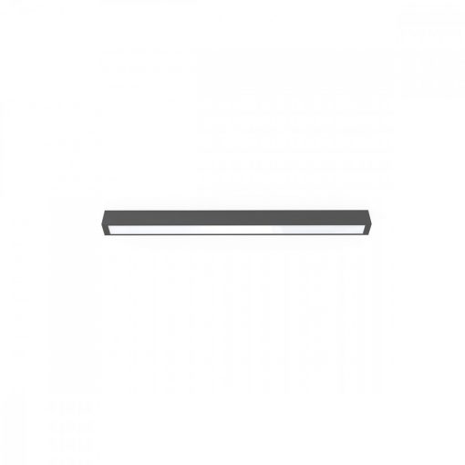 Ceiling Lamp Graphite STRAIGHT CEILING LED NOWODVORSKI 7553