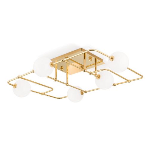 Ceiling Lamp Gold PIPES ORION DL7-658-5-GOLD