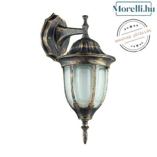 Outdoor Wall Lamp Black/gold PORTO PRESENT 39012