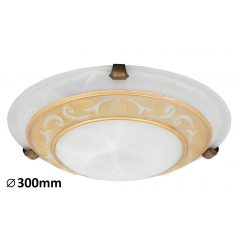 Ceiling lamp White Alabaster Glass LARETTA RABALUX-3713