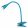 Clip-on desk lamp Blue JEFF RABALUX-4195