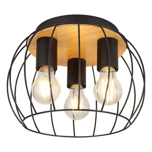 Ceiling Lamp Black KAMALA RABALUX-5293