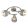 Ceiling Lamp Satin Chrome BASIL RABALUX-5381