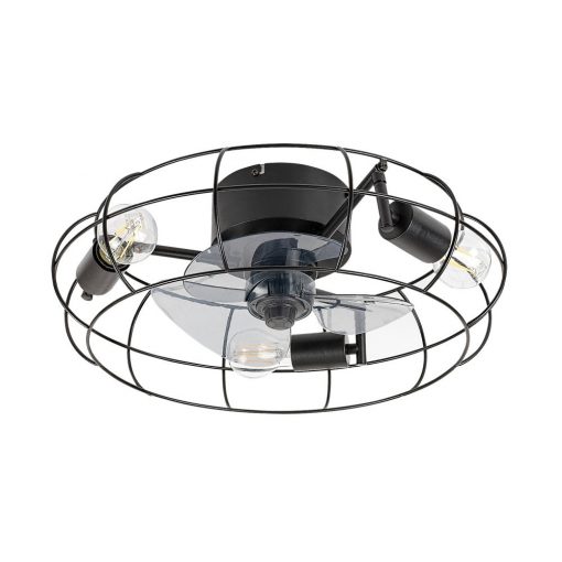 Fan Lamp Black CADMUS RÁBALUX 71043