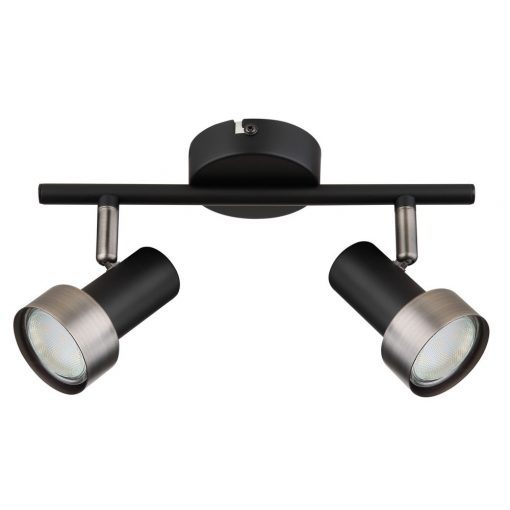 Ceiling Lamp Matt Black KONRAD RÁBALUX 73012