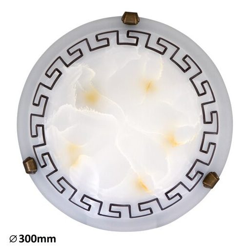 Ceiling Lamp White Alabaster Glass ETRUSCO RABALUX-7648