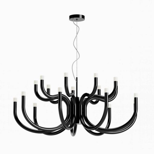 Chandelier Glossy Black LUXOR REDO 01-3234