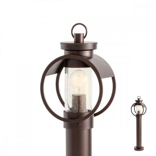 Outdoor Floor Lamp Brown COMPASS REDO 9573