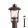 Outdoor Floor Lamp Brown NORGE REDO 9576