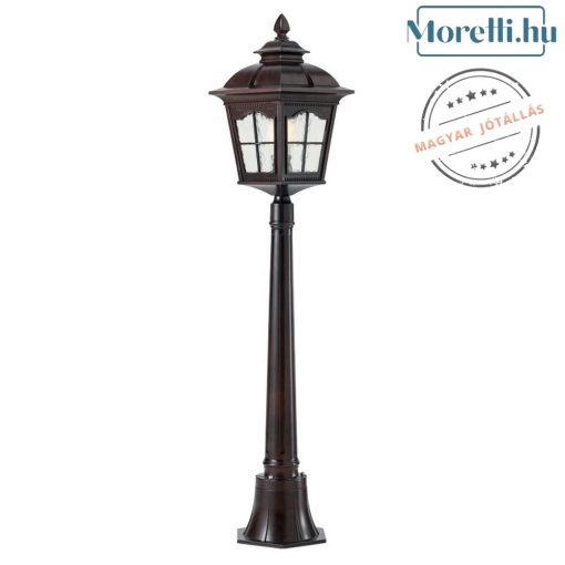 Outdoor Floor Lamp Brown YORK REDO 9653