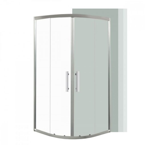 Spirit Clear 80x80 cm curved shower cubicle without shower tray