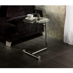 SCHULLER-268172 RODES CHROME SMOKING TABLE