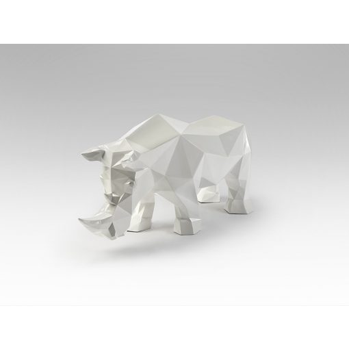 SCHULLER-567718 FUTURE RHINO WHITE STATUE