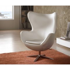 SCHULLER-594782N EGG WHITE ARMCHAIR