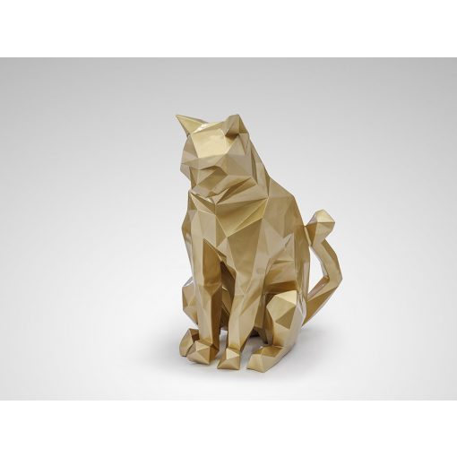 SCHULLER-598743 FUTURE CAT GOLD STATUE