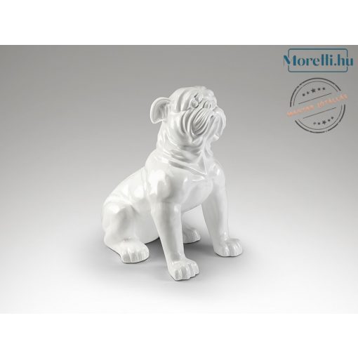 SCHULLER-738613 WHITE BULLDOG STATUE