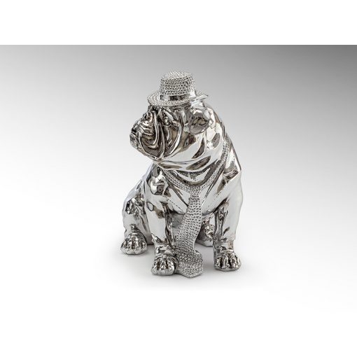 SCHULLER-841207 BULLDOGG SIX CHROME STATUE