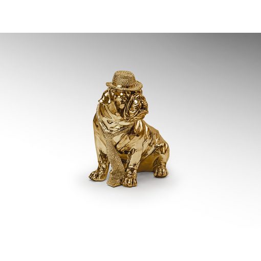 SCHULLER-841368 BULLDOG STATUE IN GOLD