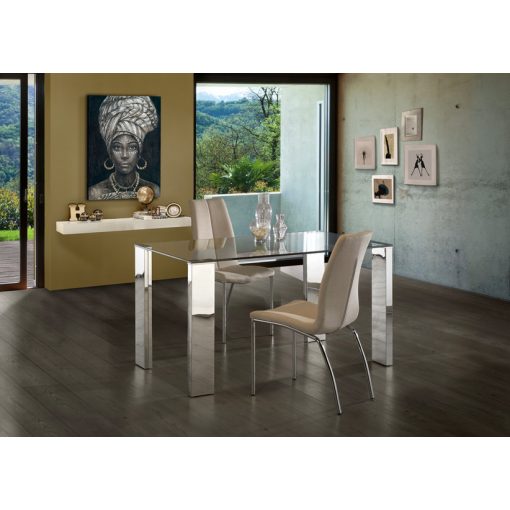 SCHULLER-876873-2071 MALIBU CHROME DINING TABLE