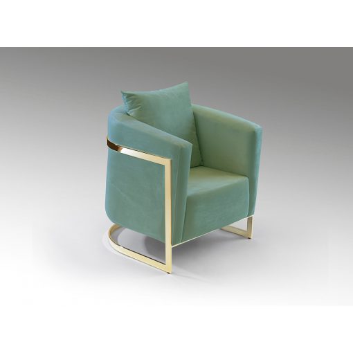 SCHULLER-9011182 BERLIN GREEN ARMCHAIR