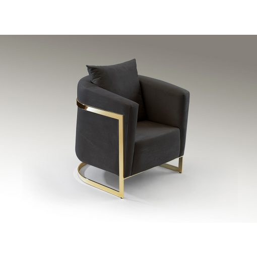 SCHULLER-9011373 BERLIN BLACK ARMCHAIR