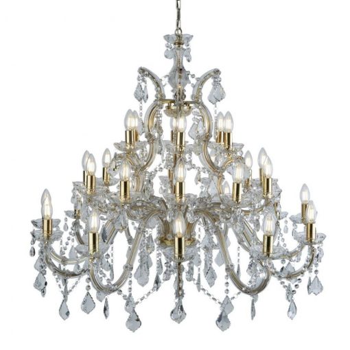 Chandelier Gold MARIA THERESE SEARCHLIGHT 1214-30