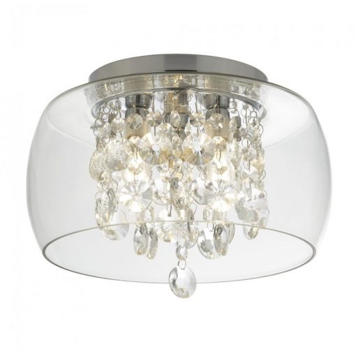 Bathroom Ceiling Lamp Chrome CURVA SEARCHLIGHT 1773CC