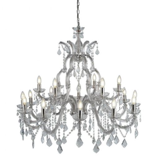 Chandelier Chrome MARIA THERESE SEARCHLIGHT 3314-18