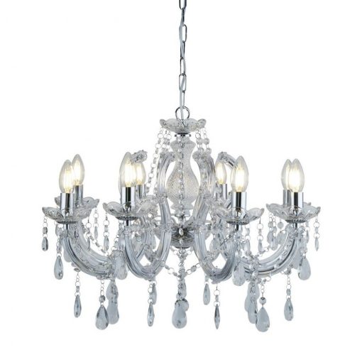 Chandelier Chrome MARIA THERESE SEARCHLIGHT 399-8