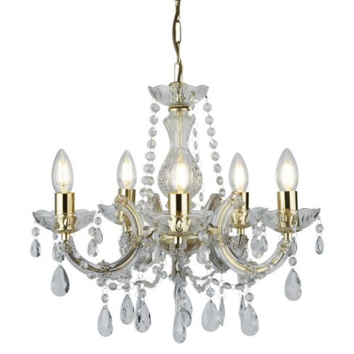 Chandelier Gold MARIA THERESE SEARCHLIGHT 699-5