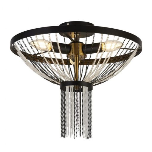 Ceiling Lamp Black BAGUETTE SEARCHLIGHT 86353-3BK