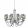 Chandelier Chrome CATALINA SEARCHLIGHT 9048-8CC