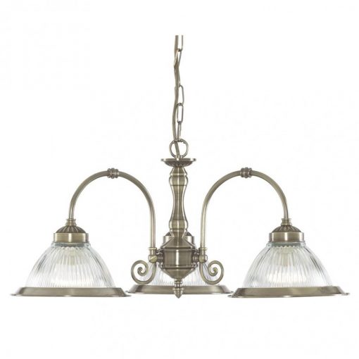 Chandelier Bronze AMERICAN DINER SEARCHLIGHT 9343-3