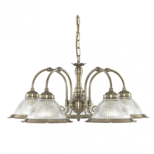 Chandelier Bronze AMERICAN DINER SEARCHLIGHT 9345-5