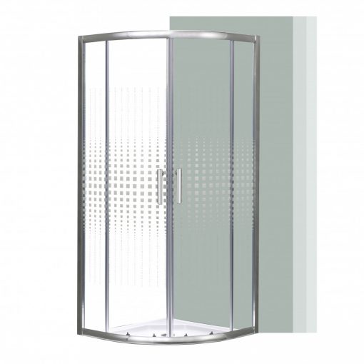 Spirit Matrix 80x80 cm curved shower cubicle without shower tray