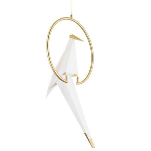 Pendant White BIRD STEP INTO DESIGN P9501-gold