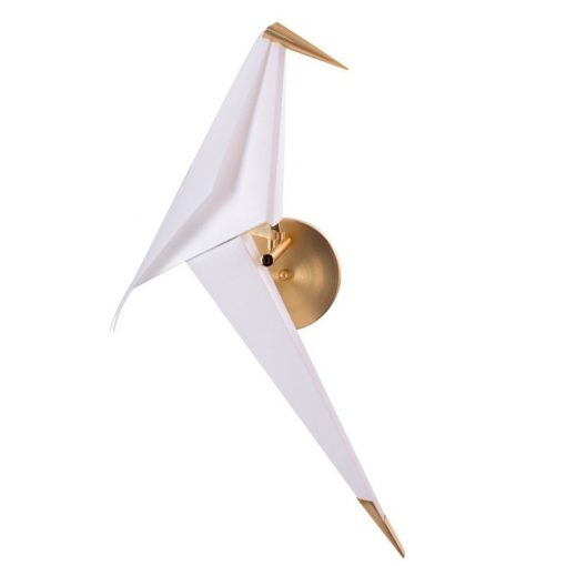 Wall Lamp White BIRD STEP INTO DESIGN W9501-gold