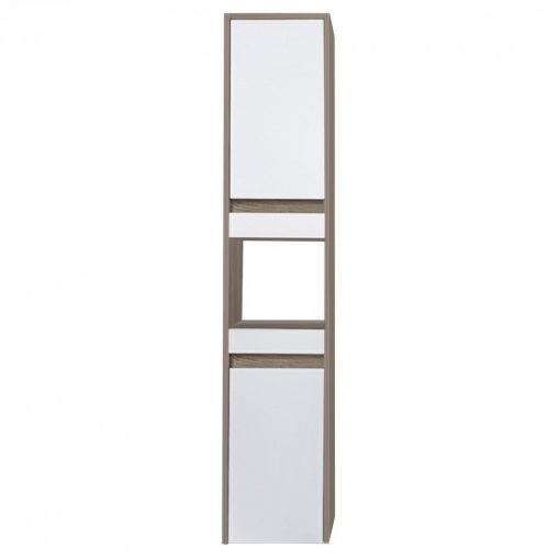 Luna side cabinet in hanging/standing design, Rauna elm-White, universal