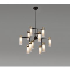 Chandelier Black OSMAN TOOY 560-12-C2-C41-CLEAR