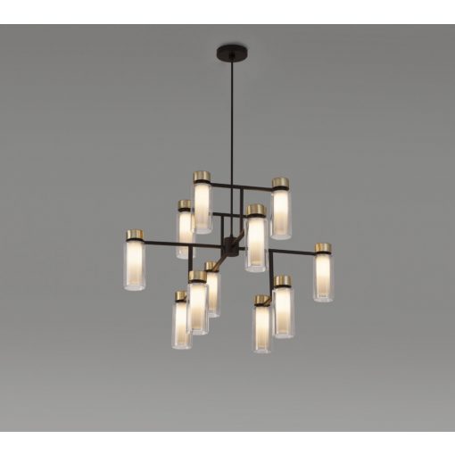 Chandelier Black OSMAN TOOY 560-12-C2-C41-CLEAR